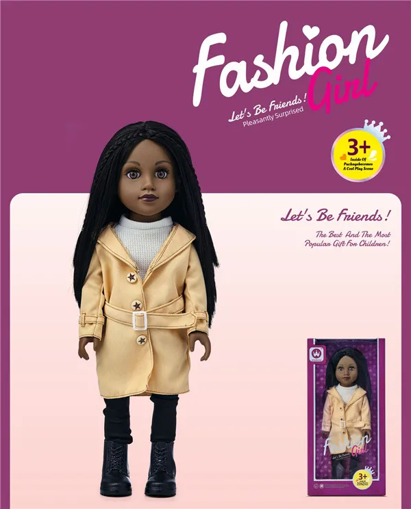Виниловые куклы 18 дюймов модные детские наборы аксессуаров для девочек с вращением на 360 градусов подарки игрушки 3D имитацией глаз