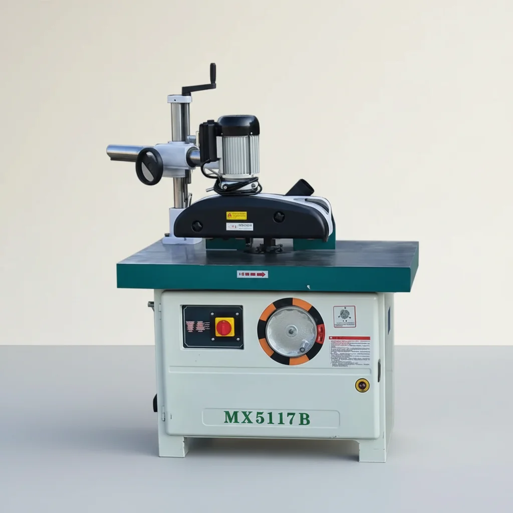 TEBAK Auto Feeding Wood Door Milling Shaper Machine MX5117 Woodworking Spindle Moulding Machine Wood Spindle Moulder Machine