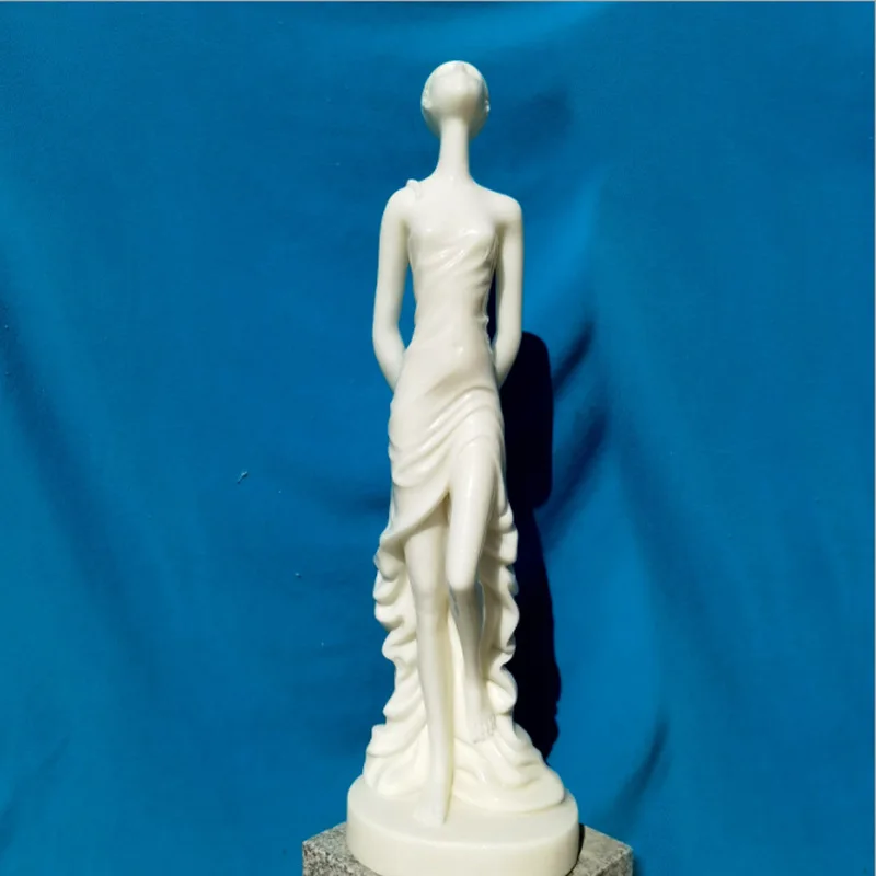 product white statue stone carving life size garden landscaping home decoration religious figure sculpture marble-2