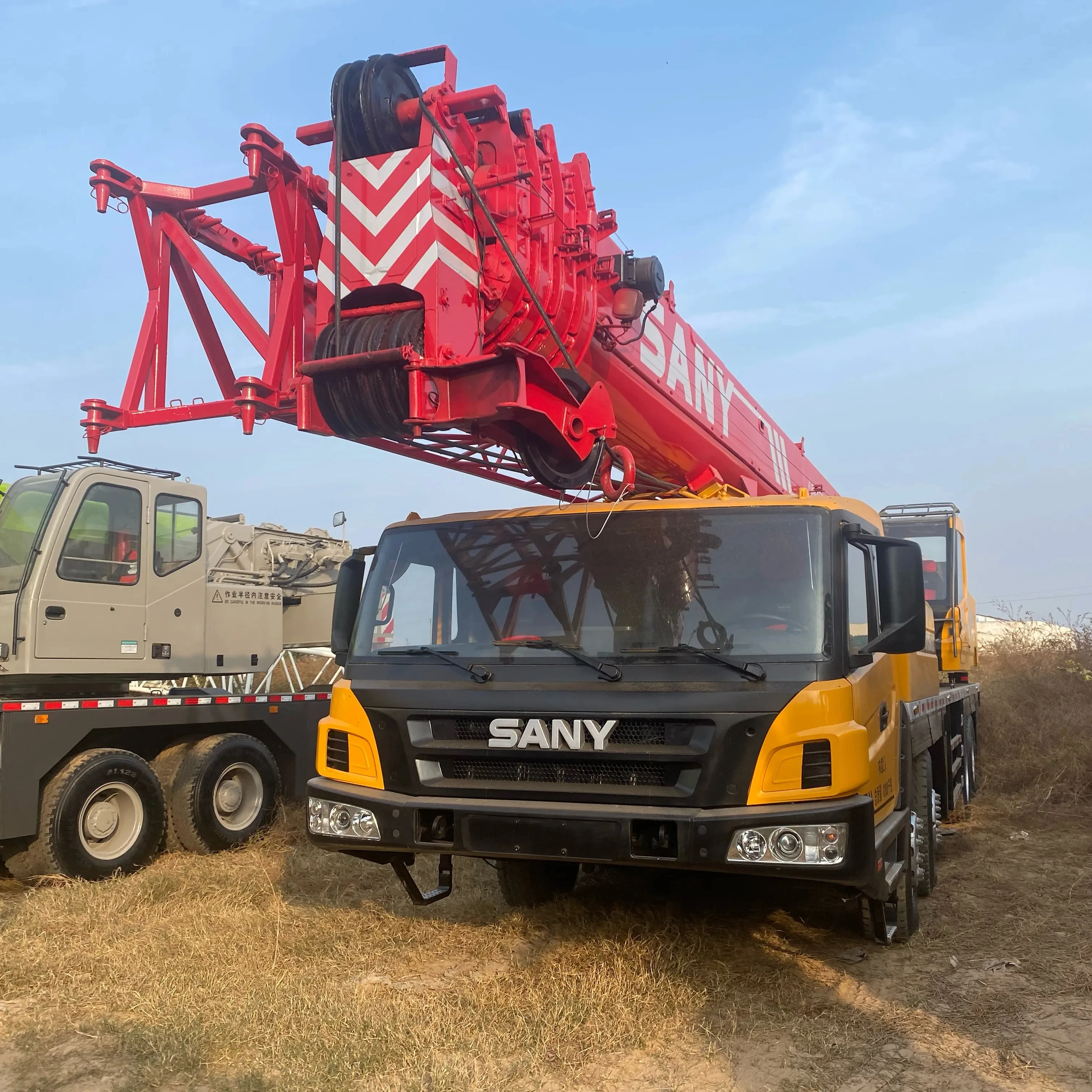 Sany Used Mobile Crane Truck Cranes 50ton Rough Terrain Cranes Model ...