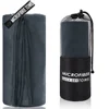 Dark gray cylindrical bag