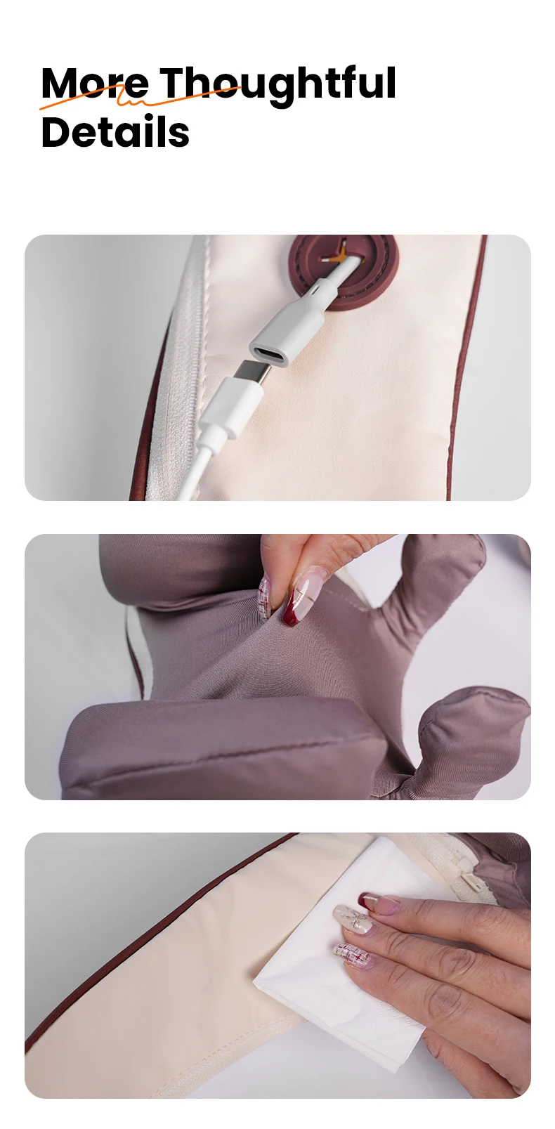 product cordless 4d kneading neck and shoulder massager with heat deep tissue shiatsu back and leg massage pillow-5