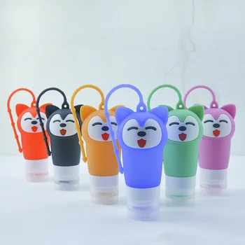 Travel Portable Silicone Dispensing Bottle Set Soft Squeeze Lotion Shower Gel Shampoo Cosmetic Empty Bottle