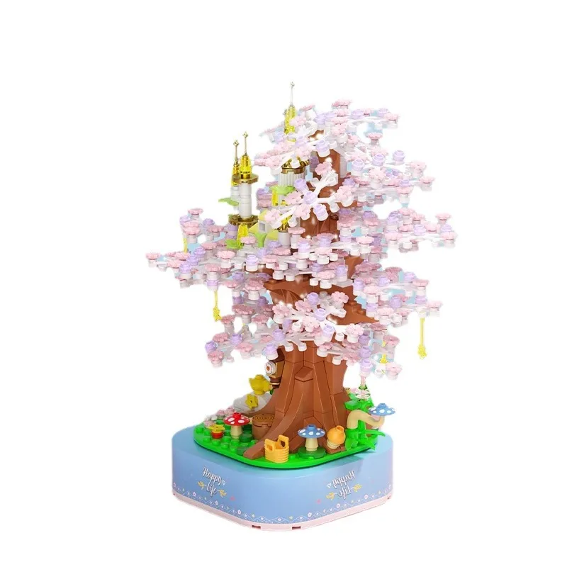 Wekki Sakura Music Box 516002 - 608pcs Building Blocks Set