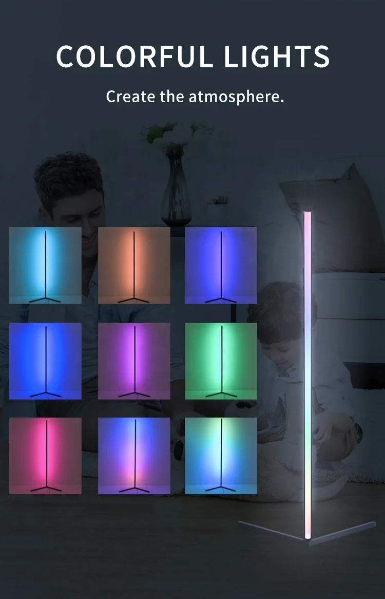 New Product SK6812 Digital RGB Dream color LED Corner Floor light for Home Decoration with good price