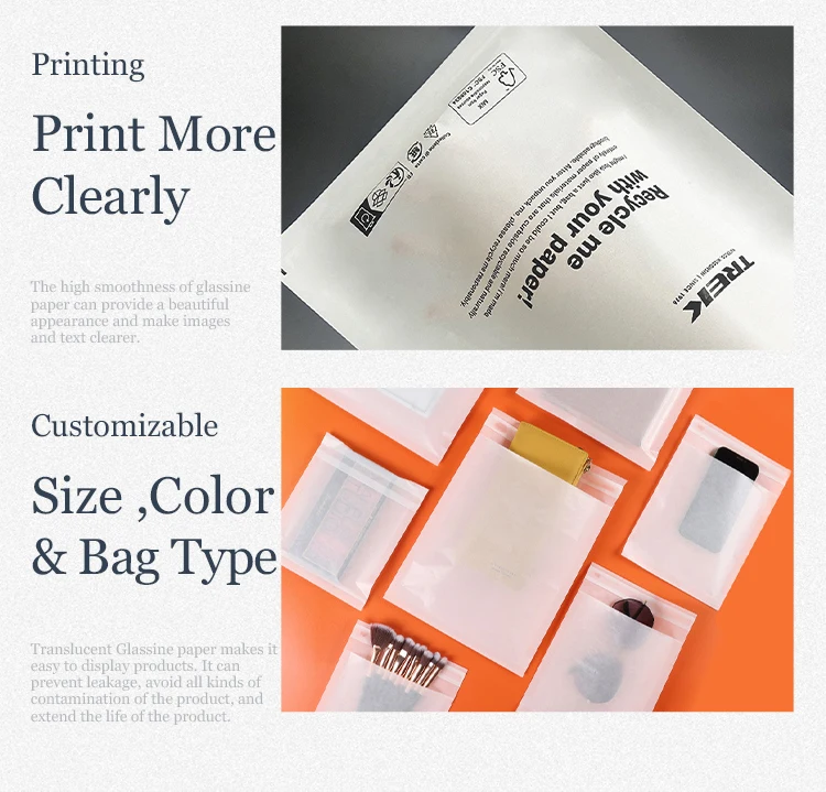 Custom Recyclable Art Paper Packaging Biodegradable Self-Seal Semi ...
