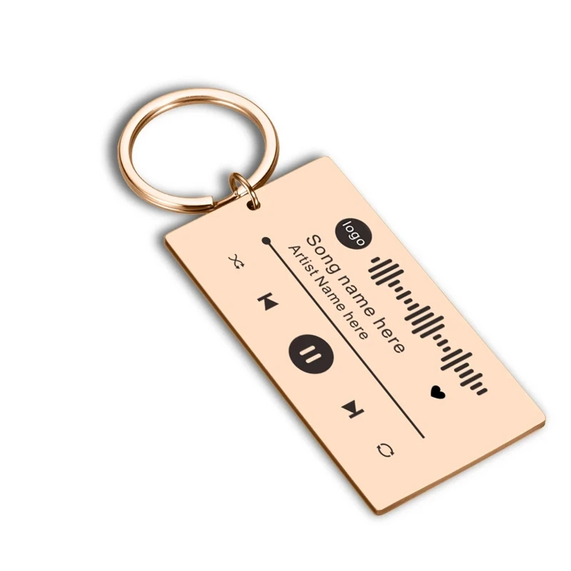 Custom Code Keychain Favorite Song Customized Song Name Singer Spotify Code Music Teacher Boyfriend Girlfriend Gift Music Lover