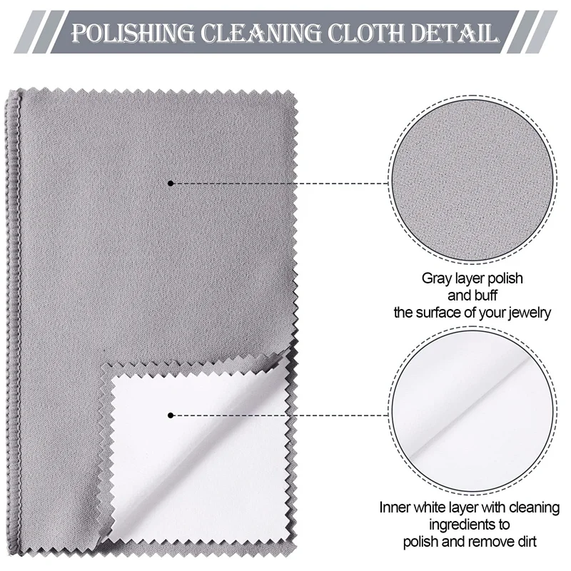 jewelry polishing cleaning cloth large 15x20cm