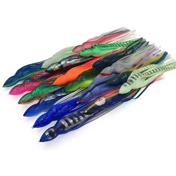 Cheery PVC Saltwater Fishing Trolling Skirts Lure 2.5in to 16in Octopus Squid Marlin Teaser Tuna Printed Different Sizes Lure – Trolling Lure – view 5