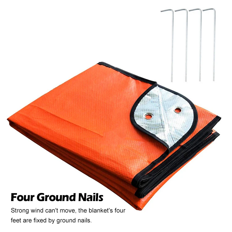 Baiyuheng Camping Survival Gear Outdoor Life Emergency Sleeping Bag Thermal Keep Warm Waterproof First Aid Emergency Blanket