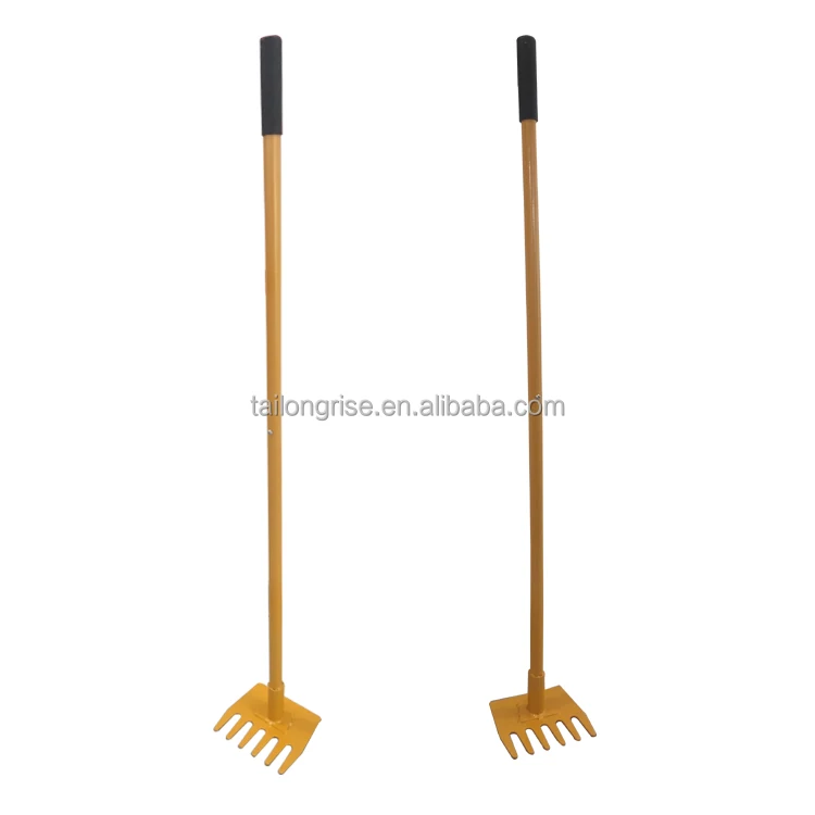 Garden Tools Carbon Steel Fire Hoe Cultivator Hand Rake Hoe And Plow