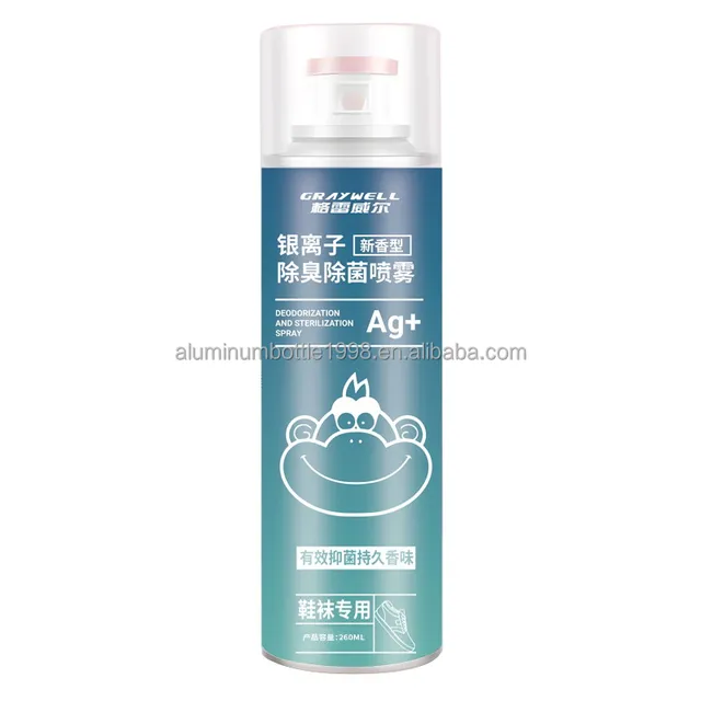 Shoe & Sock Deodorant Spray OEM ODM 2024 New Odour Remover & Freshener for Leather Cloth Boot Sneaker High Heels Metal Material