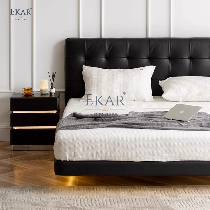 product new design ekar modern bedroom with bed that floats on the wall-61