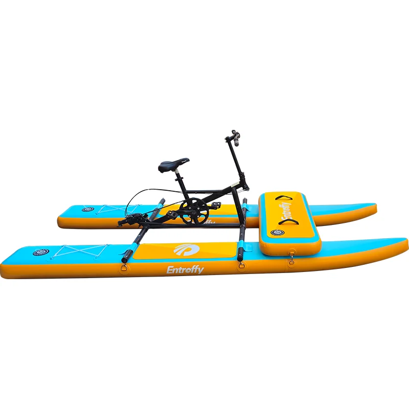 2024 Entroffy Popular Design Inflatable Water Pedal Boat Person Jet Bike Flying Bikes