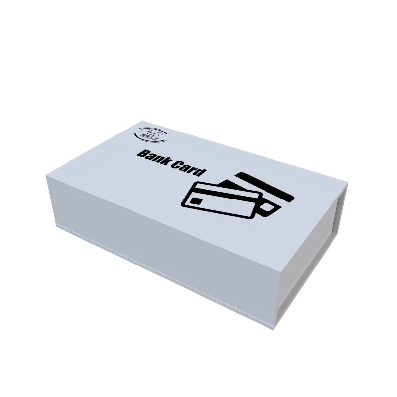 product magnetic foldable gift card packaging box luxury black custom  credit card gift boxes soft paper paperboard boxes-3