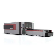 AZH Enclosed 3015/4015/6015/6020 Coil Fiber Laser Cutting Machine with Conveyor Cutting Platform and Decoiling Machine