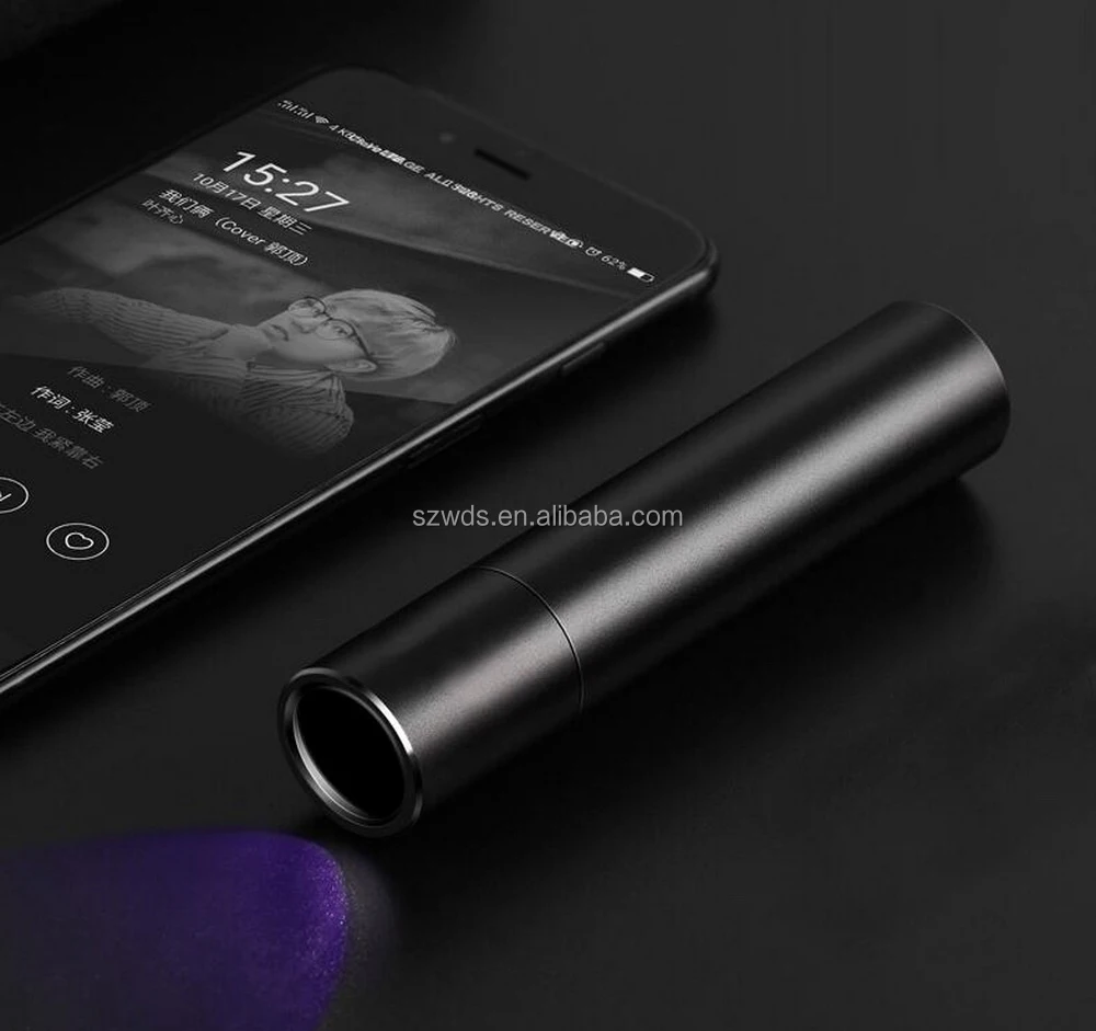 UV Wood's Lamp USB Rechargeable UV Flashlight Pet Skin Ringworm Fungal Diagnosis Skin Analyzer