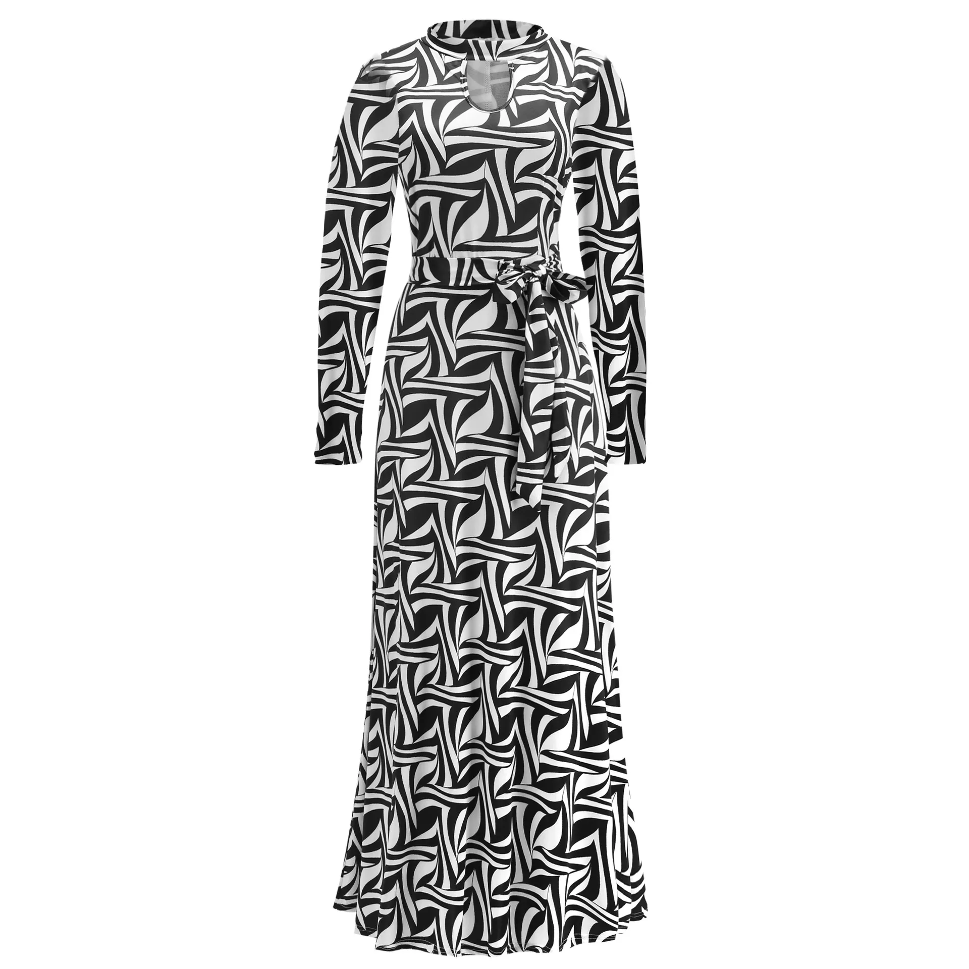 Wholesale Fashion Summer Dress Lady Woman Casual Long Sleeves Women