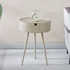 Three-legged bedside table khaki