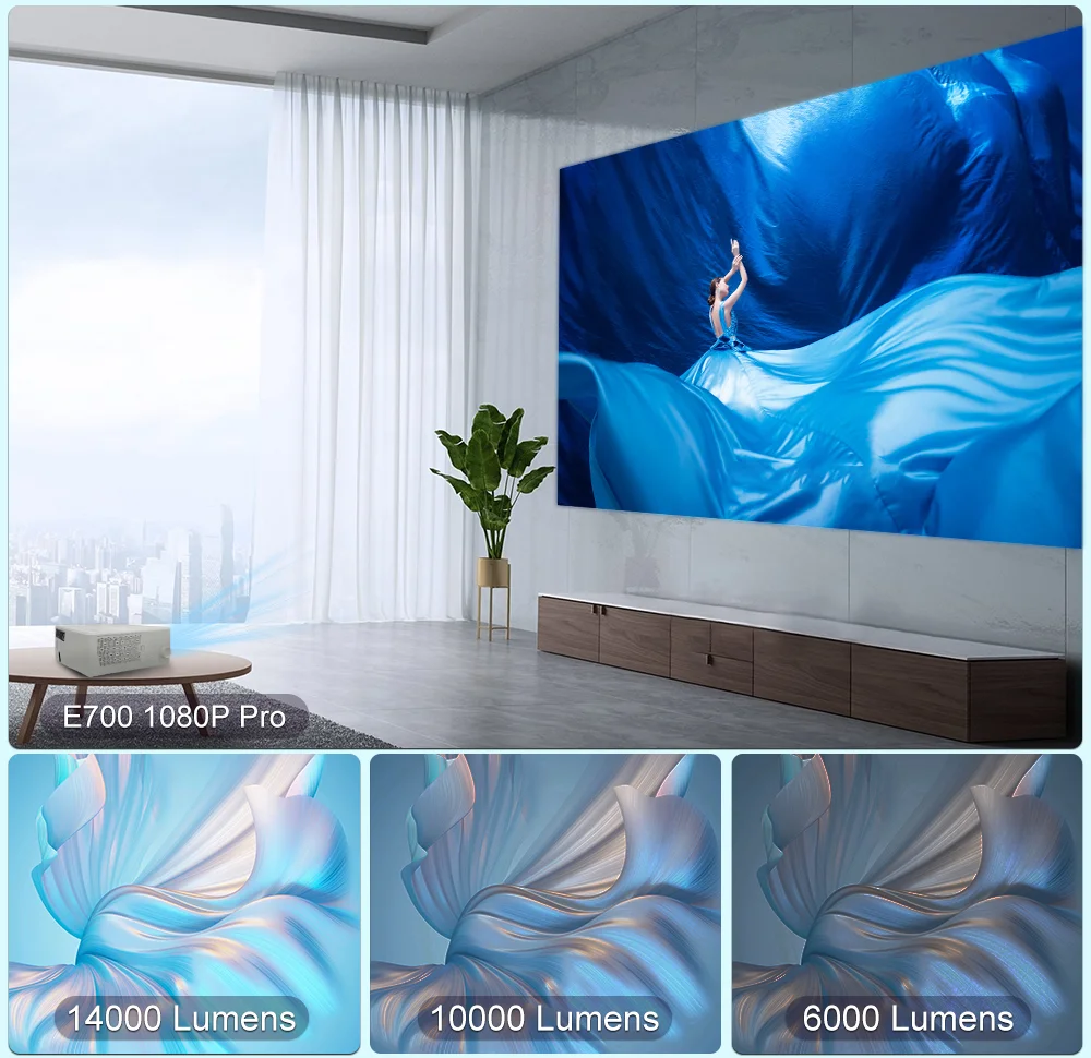 Everycom E700 Pro Projector 4k 14000 Lumens 1+16g Smart Led Laser ...