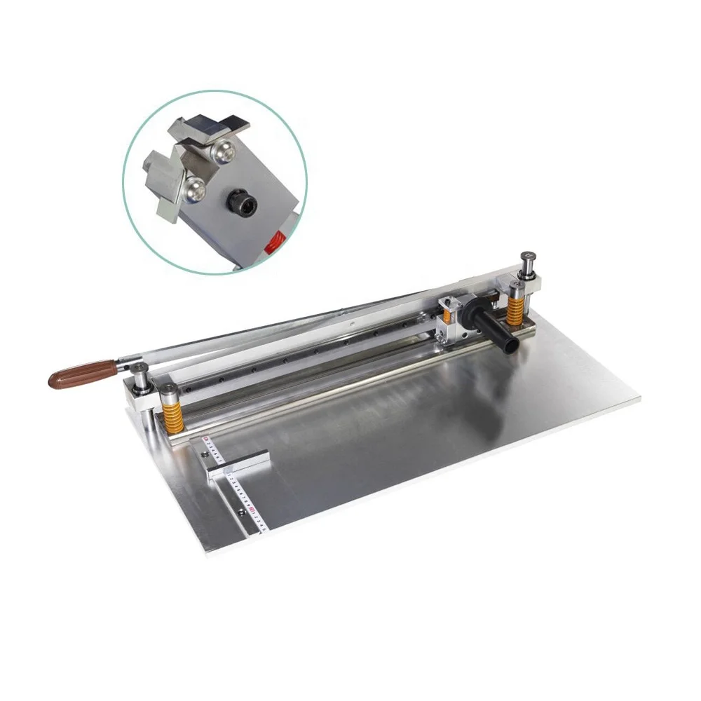 V Cut Grooving Machine Manual V Groove Cutting Machine Cardboard V Grooving Machine 25 Wood Provided Blade Manual Rotary Table