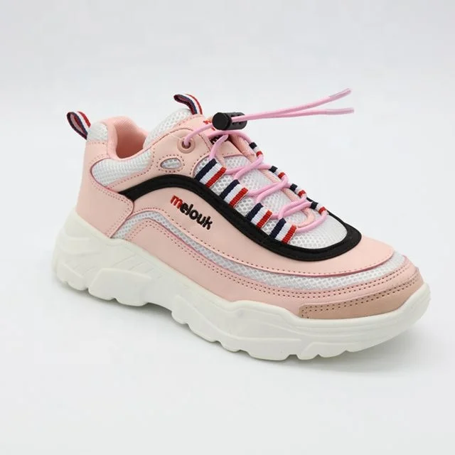 Wholesale New Products Pu Sole Soft And Comfortable Lace Up Pink Kids High Quality Fashion Sneakers Buy Girls Casual Shoes Shoes Girls Casual Girls Fashion Casual Shoes Product On Alibaba Com