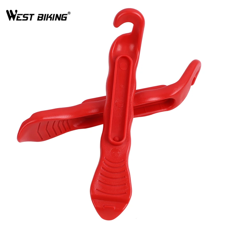 WEST BIKING 3-Color High-Strength Bike Tyre Levers Lightweight Pry Bar Bicycle Tire Spoon Levers New Design for Easy Repair