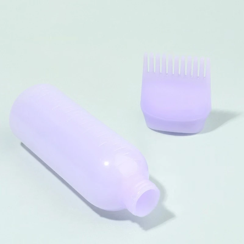 Factory Direct Sales 120ml HDPE Material Plush Touch Hair Essential Oil Environmental protection Oil Comb