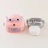 Single-layer stainless steel compartment (pink)