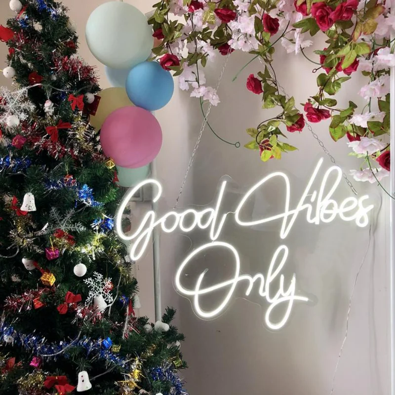 good vibes  neon lights