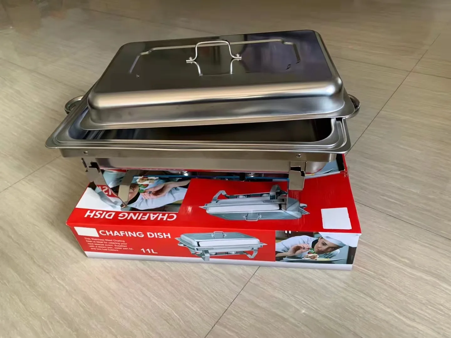 Wholesale Indian Chaffing Dish Rectangle Buffet Food Warmer Stainless