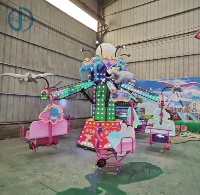 Fun Children Flying Elephant Magic Car Rotary Rides Attraction Amusement Park Rides Hot Selling