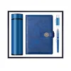 Blue-(flask+notebook+pen+USB )