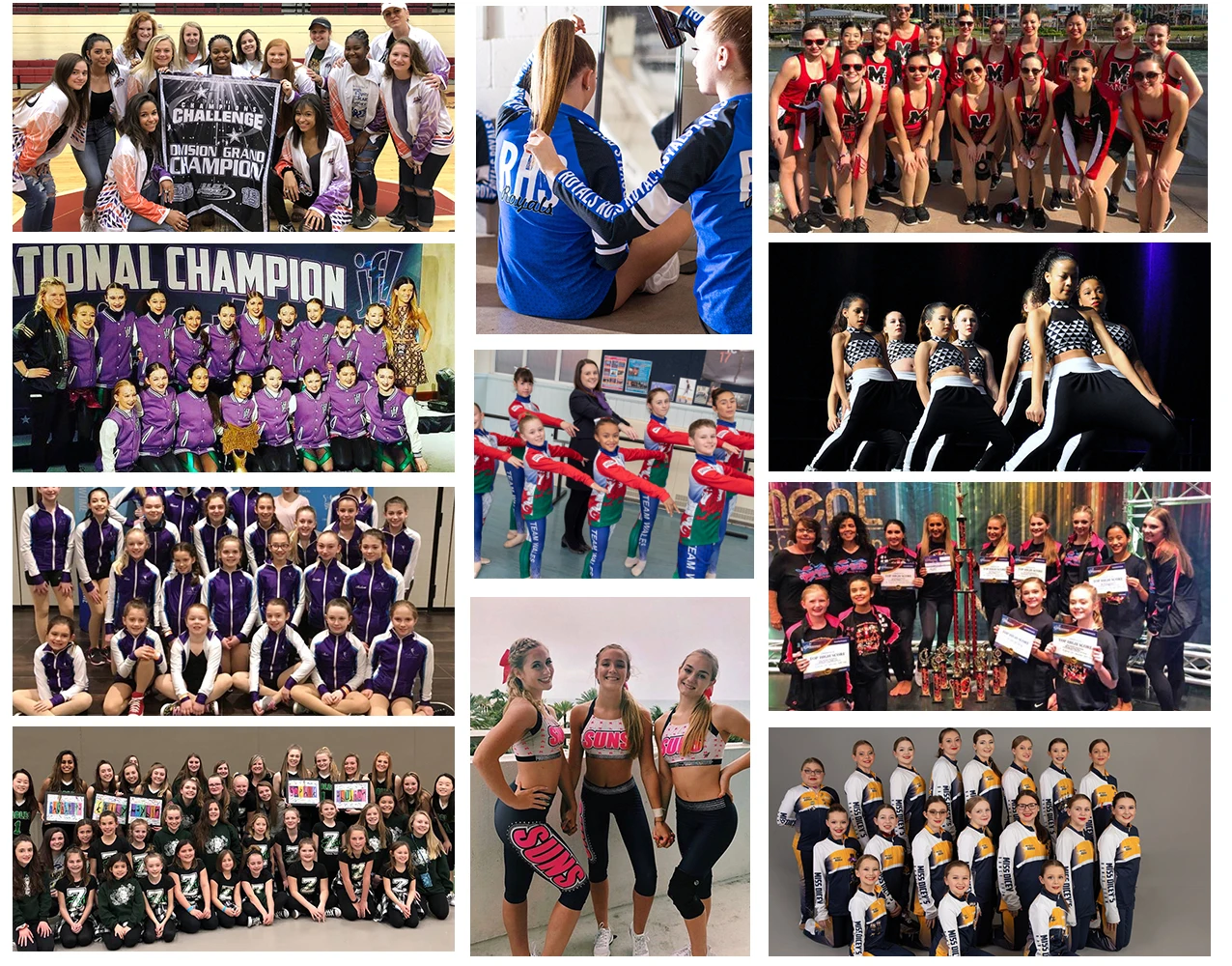 Wholesale Sparkle Rhinestone Cheerleading Jacket Suit Uniform Cheer