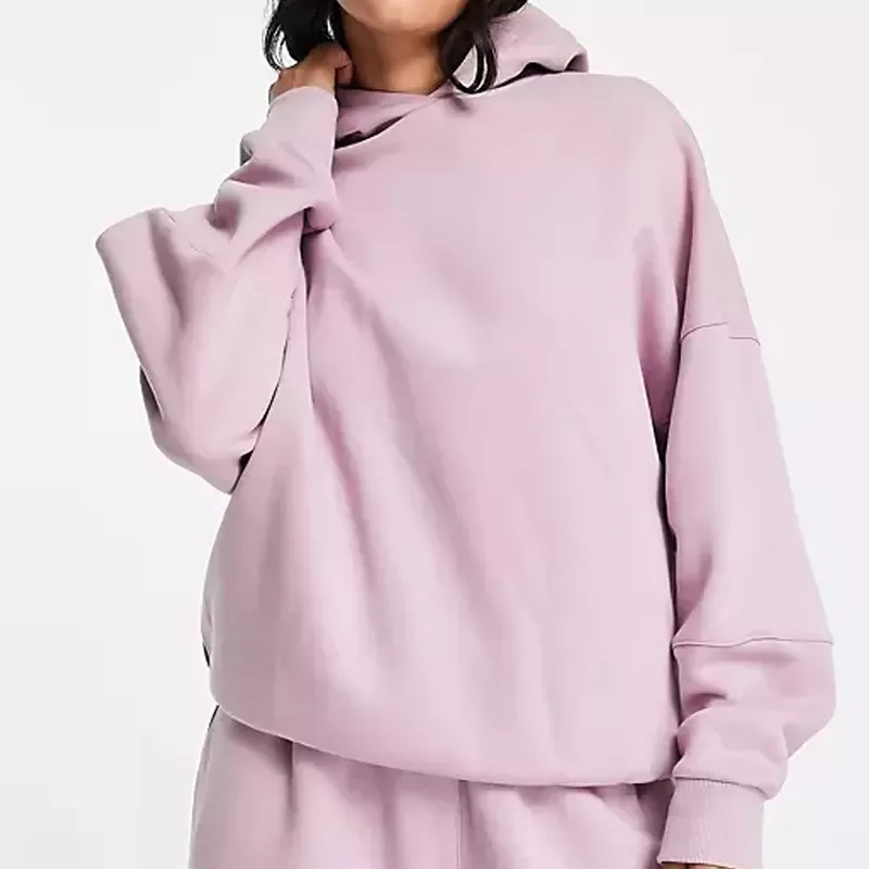 Winter 360g Thick Cotton Blank Hoodies Women High Quality Streetwear  Oversized Hoodie - Main Image