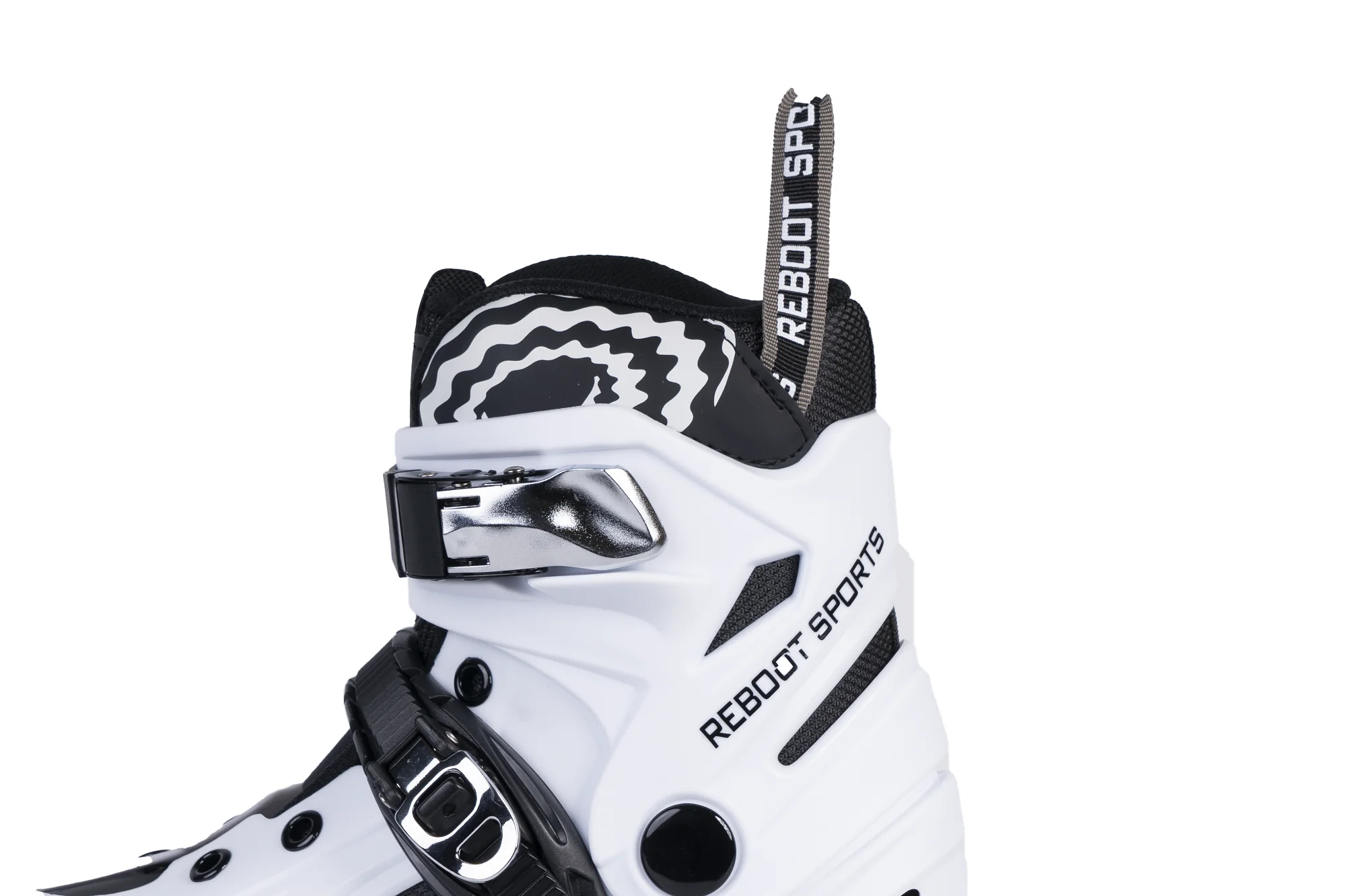 White Roller Skates Original Design All Black Wear Resistant Pvc Inline