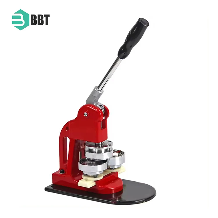 Manual Metal Button Badge Pin Keychain Making Machine Mirror Chest Name Plate Badge Maker Snap Button Press Machine With 58MM