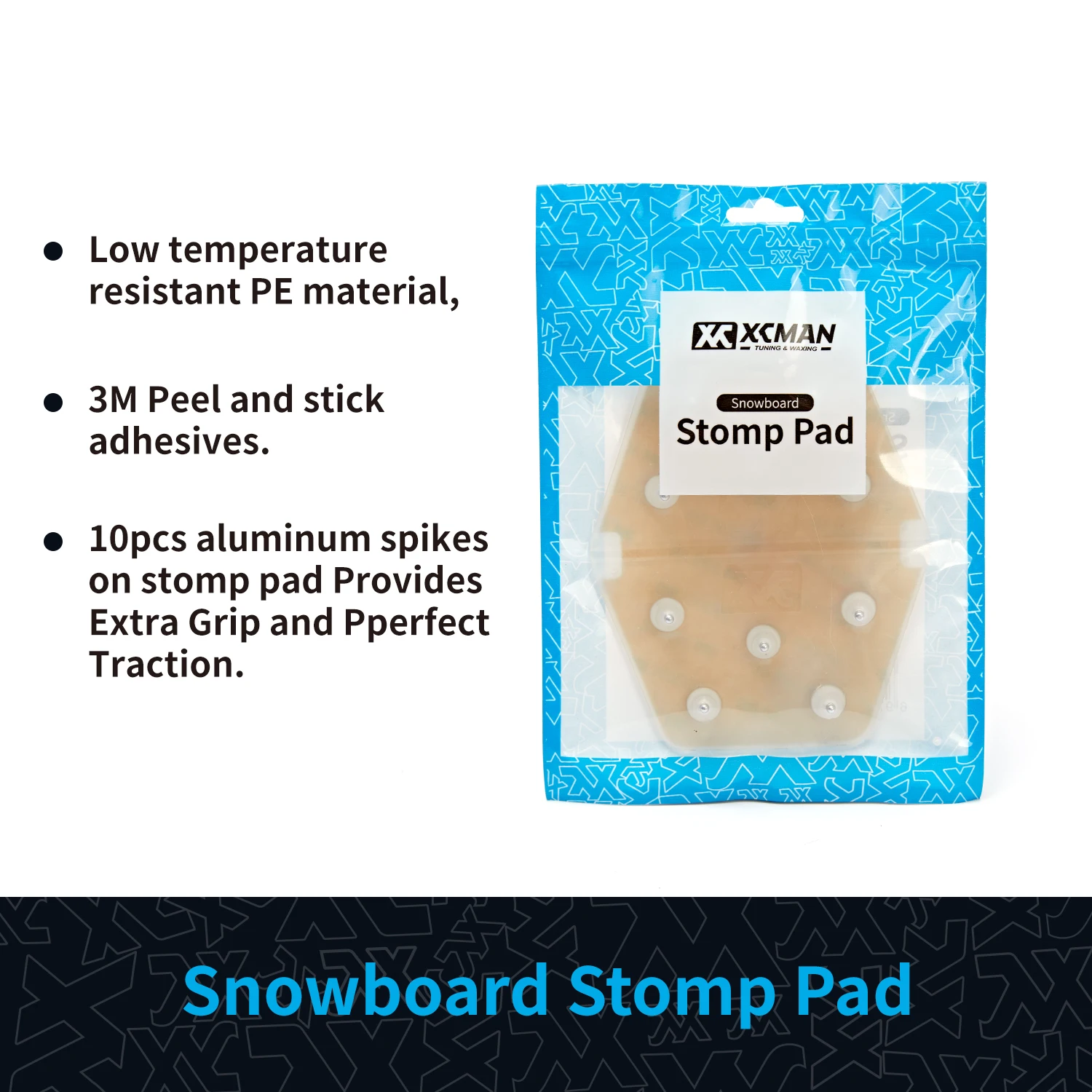 Begonia Snowboard Stomp Pad – 20er Set 3D-Pyramiden Aus Zinklegierung, Selbstklebend, Rutschfest Begonia Snowboard Stomp Pad – 20er Set 3D-Pyramiden Aus Zinklegierung, Selbstklebend, Rutschfest