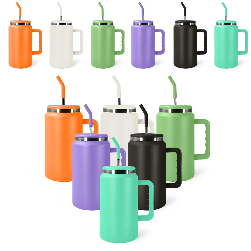 New Custom Coffee Mug Tumbler 50oz Stainless Steel Color Powder Coated ...