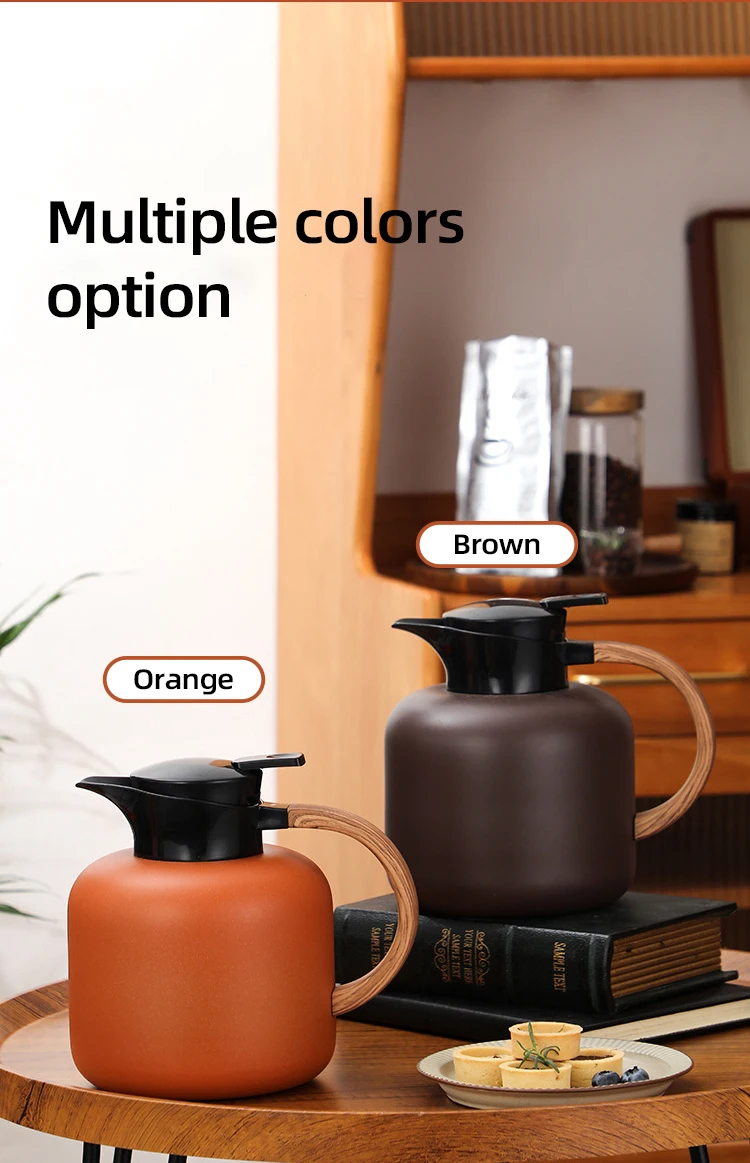 Fashion Modern Home Stainless Steel 304 Multi Color 2000 ml Portable Car Vaccum Keep Hot Cold Teapot Water Coffee Kettle Pot Set