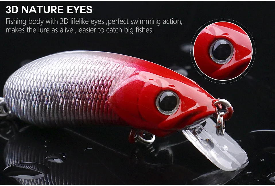 Deep Water Crank Bait Spinner Lure Fishing Lure Blanks 50mm 7.5g