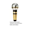 Silver New Year large disco microphone