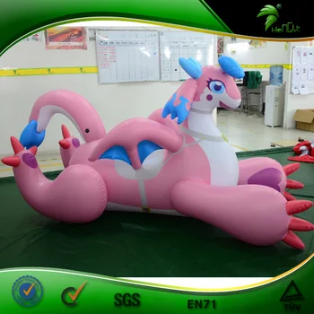 Hongyi Inflatable Dragon, Pink Inflatable Dragon In Soft PVC 0.4MM|  Alibaba.com