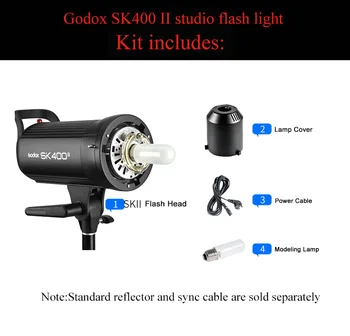 Godox SK400II Professional Photography Equipment Compact 400Ws Photo Studio Flash Strobe Flash Light for Photo Camera detail image