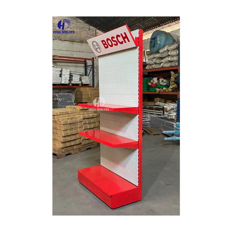Customized Removable Free Standing Metal Display Stand Trading Rack Units for Shops Retail Steel China