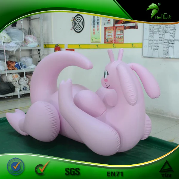 Inflatable Lying Dragon Ride on Cartoon Toy Custom Sex Pink Goodra