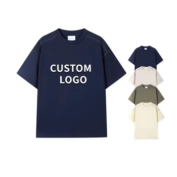 100% Cotton Men's t shirt 250GSM Oversized Graphic t-shirts for Men Custom your Logo Desgin Camisetas Oversize