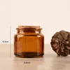 Amber bottle + wooden stopper