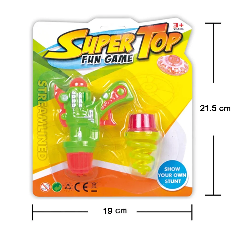 Пластиковый светящийся Спиннинг-топ для детей мигающие спиннинговые игрушки спиннинг-топ пистолет Запуск супер-лучшей забавной