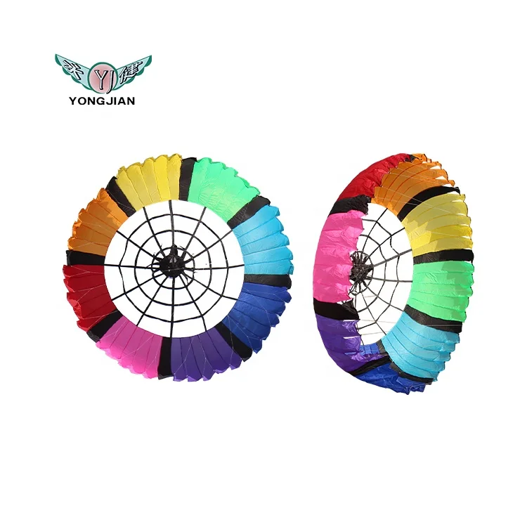Wholesale Chinese Factory Unique Design Easy Flying Kids Fashionable Cartoon Core rainbow  Large Inflatable Custom Kite